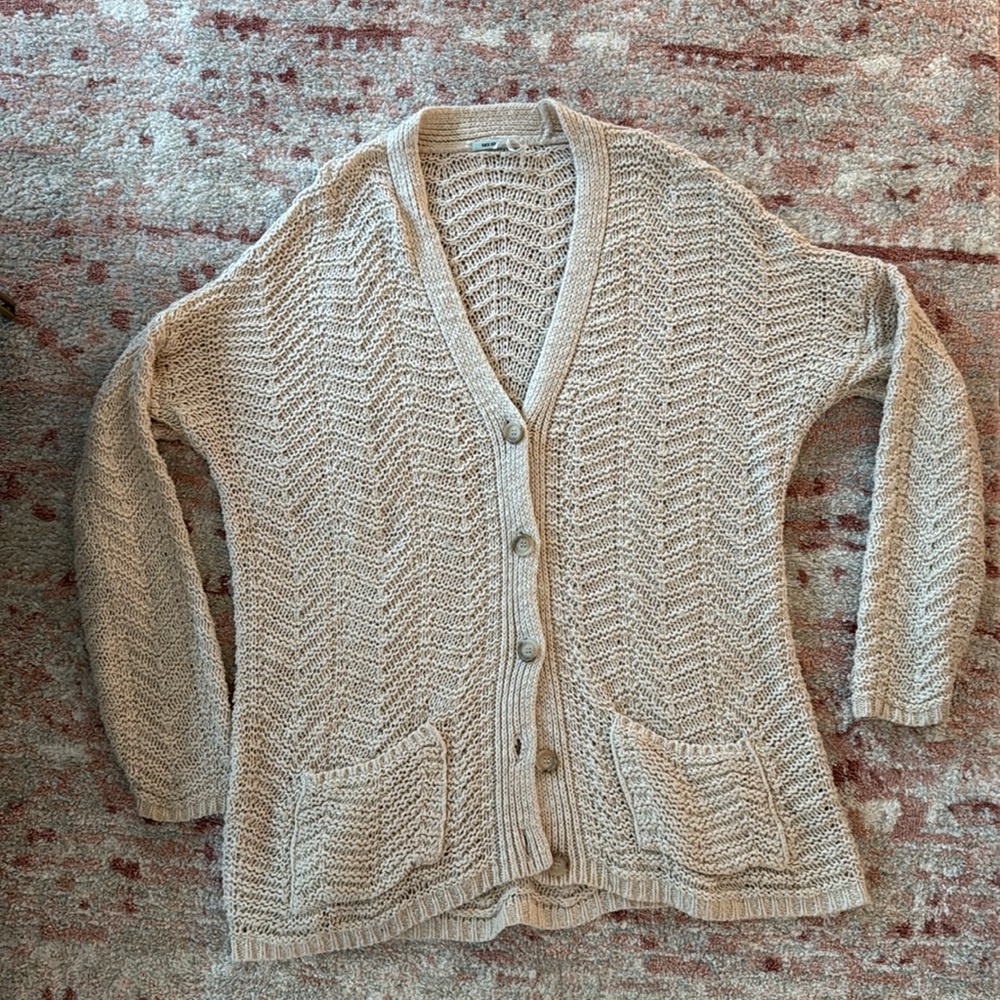 Urban Outfitters Cream V-Neck Sweater